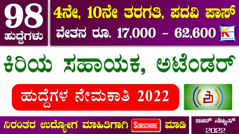 Shimoga DCC Bank Recruitment 2022 - Apply for 98 Junior Assistant and Various Posts