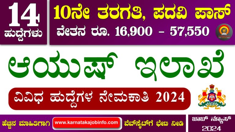 Hassan Ayush Department Recruitment 2024