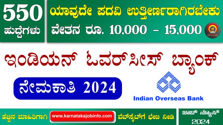 Indian Overseas Bank Apprentice Recruitment 2024