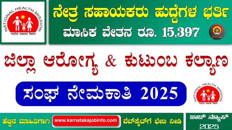 DHFWS Raichur Recruitment 2025