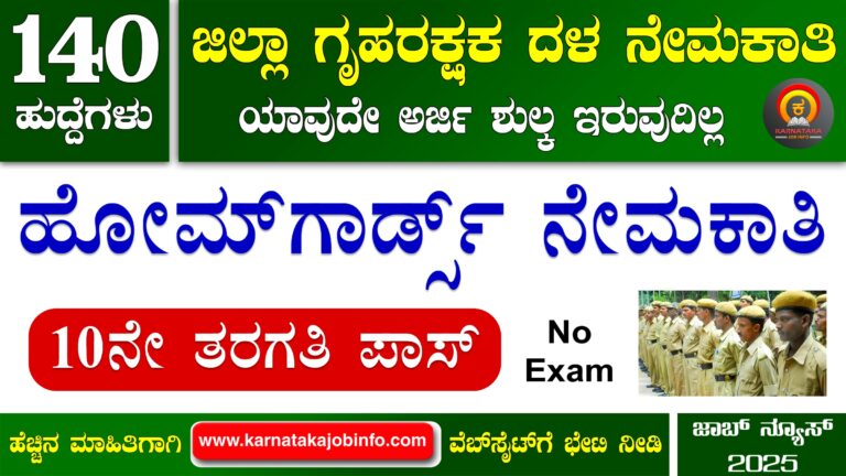 Uttara Kannada District Home Guards Recruitment 2025