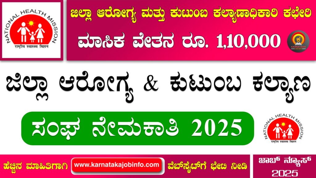 DHFWS Udupi Recruitment 2025