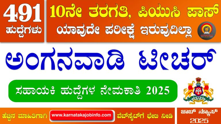 WCD Uttara Kannada Anganwadi Recruitment 2025