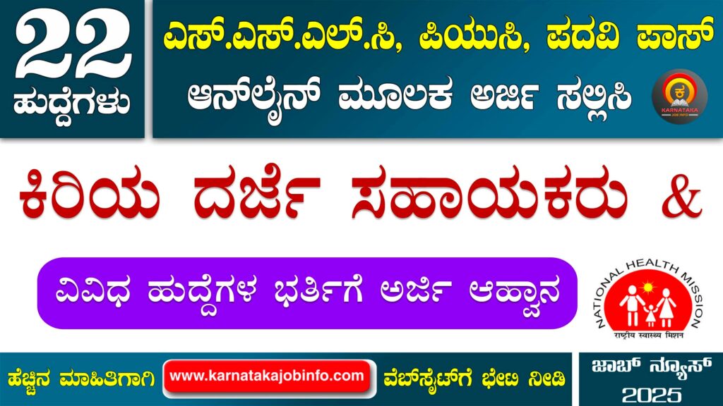 DHFWS Gadag Recruitment 2025