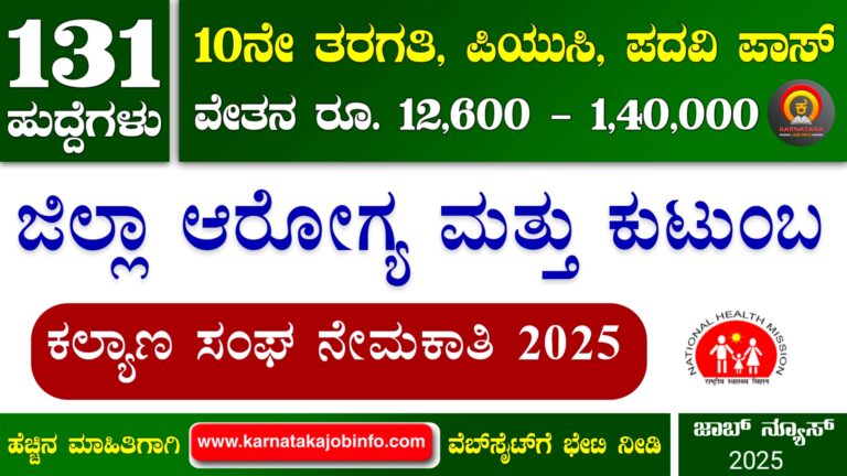 DHFWS Bagalkot Recruitment 2025