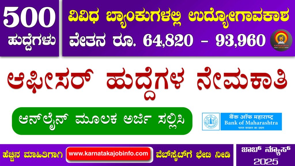 Bank of Maharashtra Recruitment 2025