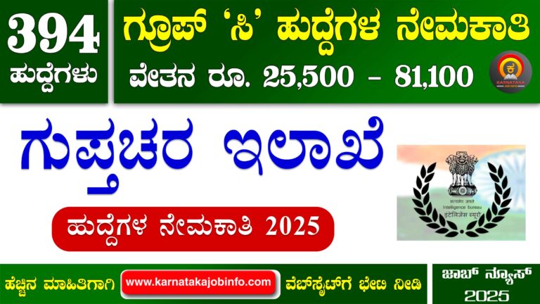 IB Junior Intelligence Officer Recruitment 2025
