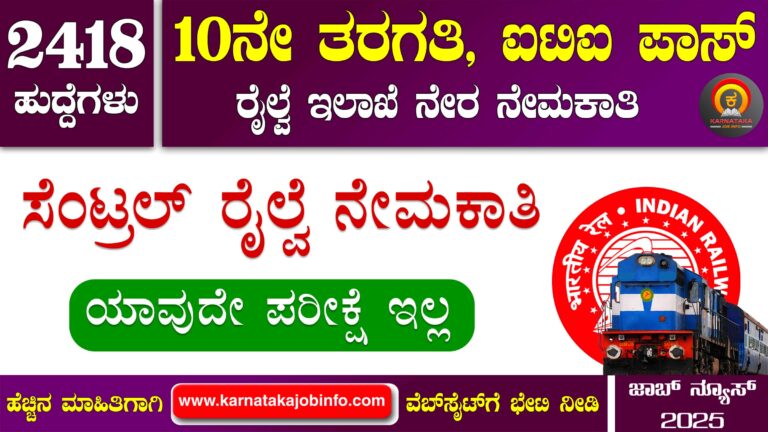 RRC Central Railway Recruitment 2025