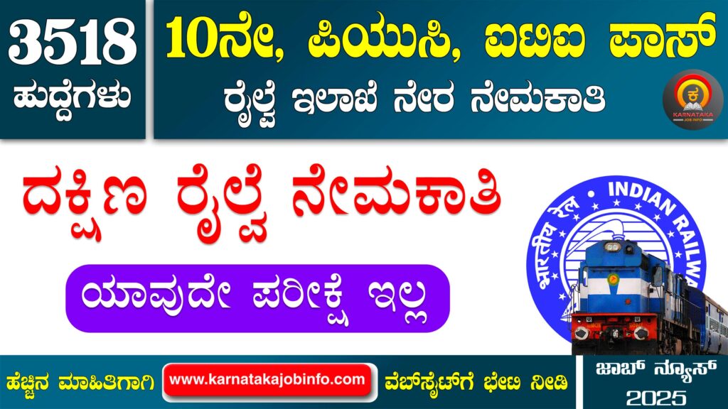 Southern Railway Recruitment 2025