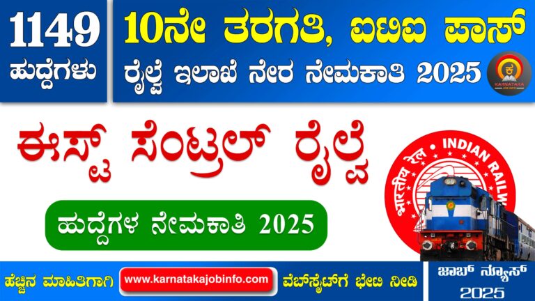 RRC East Central Railway Recruitment 2025