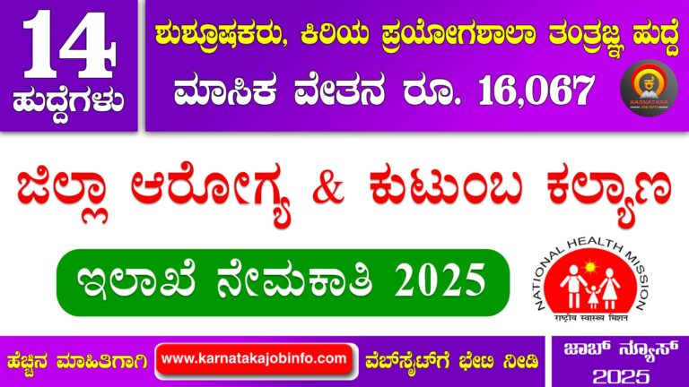 DHFWS Koppal Recruitment 2025