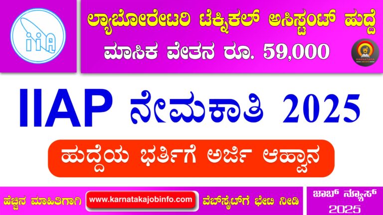 IIAP Recruitment 2025