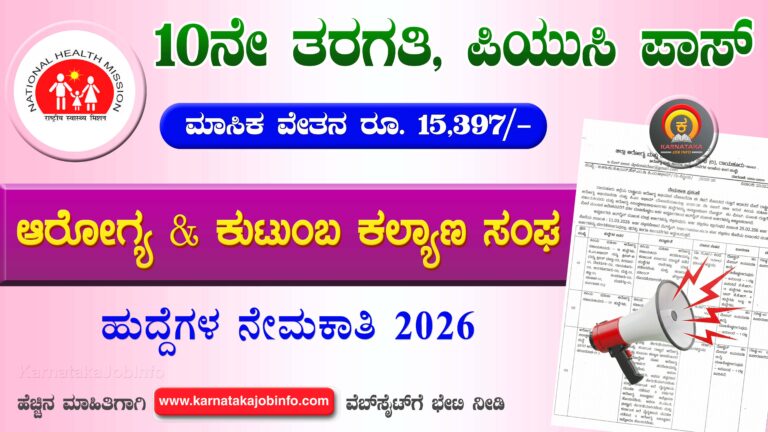 DHFWS Raichur Recruitment 2026