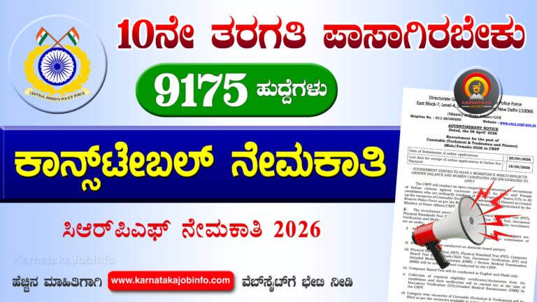 CRPF Constable Recruitment 2026