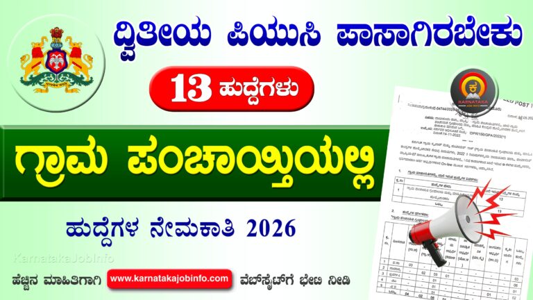 Raichur Gram Panchayat Recruitment 2026