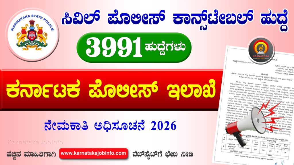 KSP Civil Police Constable Recruitment 2026